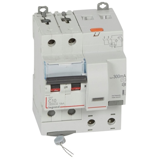 [PTG163.02053] LEGRAND 411171, Disjunctor diferential, DX³ 6000 -10 kA -2P-230 V -10 A -300 mA, tip AC