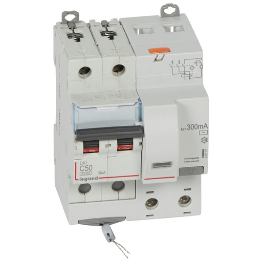 [PTG163.02059] LEGRAND 411177, Disjunctor diferential, DX³ 6000 -10 kA -2P-230 V -50 A -300 mA, tip AC