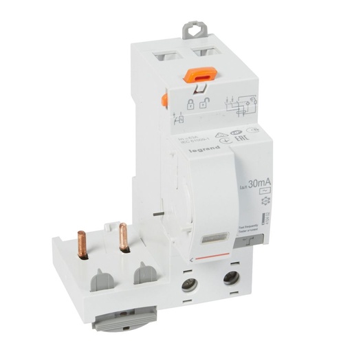 [PTG163.02129] LEGRAND 410402, Bloc diferential, 2P, 230 V, 63 A, 30 mA, tip AC, pentru 1 modul DX³
