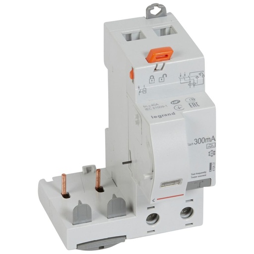 [PTG163.02137] LEGRAND 410431, Bloc diferential, 2P, 230 V, 40 A, 300 mA, tip A -1 modul DX³