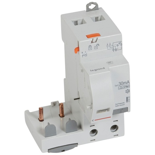 [PTG163.02140] LEGRAND 410435, Differential Block, 2P, 230 V, 63 A, 30 mA, Type Hpi, 1 DX³ Module