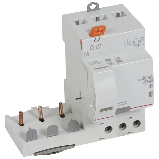 [PTG163.02151] LEGRAND 410486, Bloc diferential, 3P, 400 V, 63 A, 30 mA, Tip Hpi, pentru 1 modul DX³