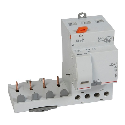[PTG163.02163] LEGRAND 410525, Differential Block, 4P, 400 V, 40 A, 30 mA, Type AC, 1 DX³ Module