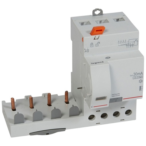 [PTG163.02169] LEGRAND 410534, Differential Block, 4P, 400 V, 63 A, 30 mA, Type Hpi, 1 DX³ Module