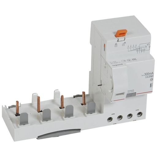 [PTG163.02187] LEGRAND 410640, Differential Block, 4P, 400 V, 63 A, 300 mA, Type Hpi, for DX³ 1.5 Module/Pole Breakers
