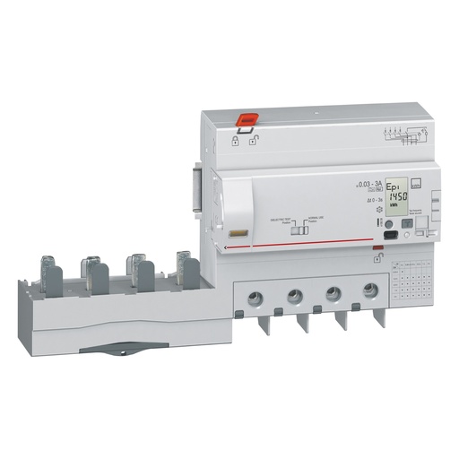 [PTG163.02191] LEGRAND 410658, Differential Block, 4P, 400 V, 125 A, 30/3000 mA, Type Hpi, with Integrated Meter