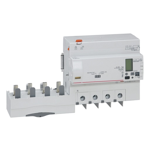 [PTG163.02192] LEGRAND 410659, Differential Block, 4P, 400 V, 125 A, 30/3000 mA, Type Hpi, with Integrated Meter
