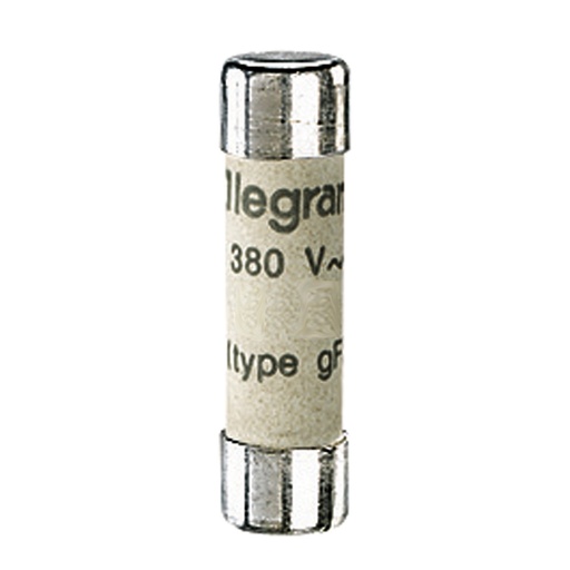 [PTG047.00017] LEGRAND 012302, gG Cylindrical Fuse Cartridge, 8 × 32 mm, 2 A, without Indicator