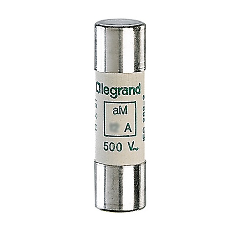 [PTG047.00097] LEGRAND 014110, aM Cylindrical Fuse Cartridge, 14 × 51 mm, 10 A, with Indicator