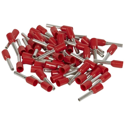[PTG004.00033] LEGRAND 037763, Ferrules Starfix, Simples Individuals, Cross Section 1 mm², Red