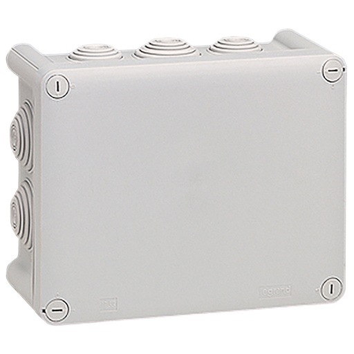 [PTG018.00334] LEGRAND 092052, Plexo Box IP55, IK07, 180×140×86 mm, with 10 Entries