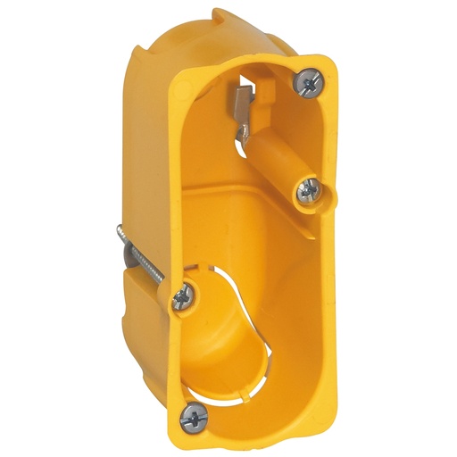 [PTG018.00412] LEGRAND 080040, Batibox Flush‑Mount Box, 1 Gang, 40 mm Depth, for Plasterboard Walls