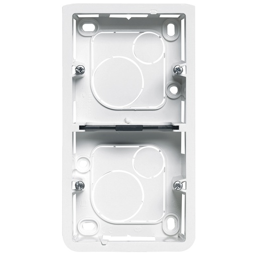 [PTG018.00554] LEGRAND 080282, Mosaic Surface Box, 5 Modules or 2×2 Vertical Modules, 40 mm Depth