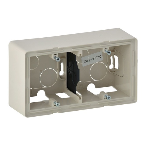 [PTG018.00570] LEGRAND 754202, Doză montaj aparent Valena Life, 2 posturi, 160×89×44.8 mm, Ivoar