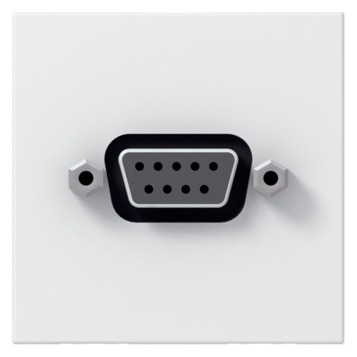 [PTG031.00096] LEGRAND 078765, Priză SUB-D, 9 contacte, 2 module, Conexiune cu șuruburi pentru RS232