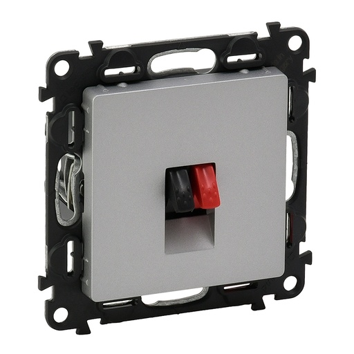 [PTG031.00148] LEGRAND 753372, Priză difuzor Valena Life cu placă, Aluminiu