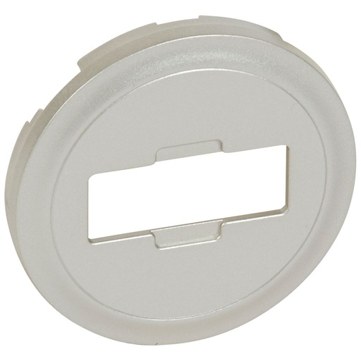 [PTG013.02189] LEGRAND 068515, AV HD15 Cover Plate, Titanium