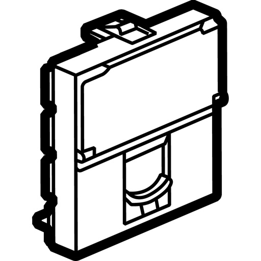 [PTG013.02217] LEGRAND 078604, Mosaic Faceplate For Single Keystone Connector, 2 Modules, White