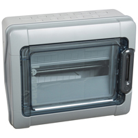 [PTG010.00465] LEGRAND 601831, Cofret PLEXO³, IP65, IK09, 1 Rând, 12 Module