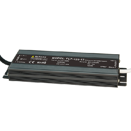 [PTG054.00210] ELMARK 9XSETDC120IP67, driver LED impermeabil de 120W 12V (IP67)