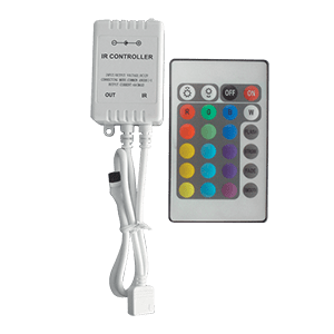 [PTG054.00246] ELMARK 99RGBCONTROL1, Controler LED RGB 12V 6A (Telecomandă IR, 24 butoane)