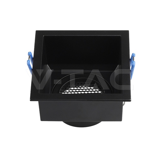 [PTG053.00001] V-TAC 23764, GU10 Holder Square Anti-Glare Aluminum Black Honeycomb