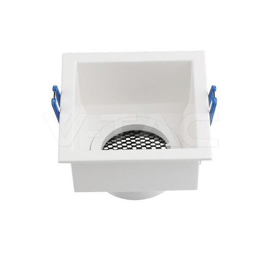 [PTG053.00003] V-TAC 23763, GU10 Holder Square Anti-Glare Aluminum White Honeycomb