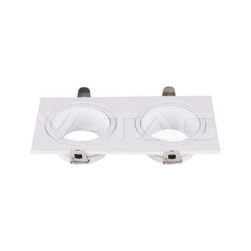 [PTG053.00013] V-TAC 10298, Suport GU10 2 Capete, Fier + PC, Alb