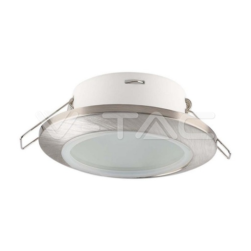 [PTG053.00040] V-TAC 6700, GU10 Holder Round Satin Nickel