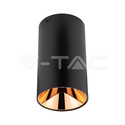 [PTG053.00082] V-TAC 8997, Suport GU10 Rotund Negru Rose Gold