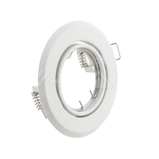 [PTG053.00098] V-TAC 8938, Suport GU10 Rotund Alb (2 buc/cutie)
