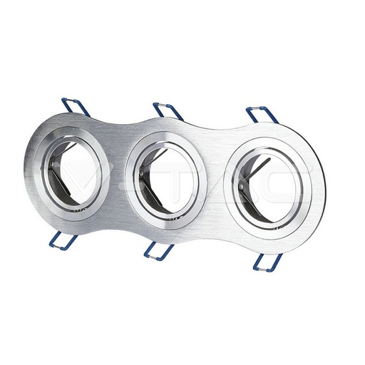 [PTG053.00195] V-TAC 3604, Carcasă GU10 Rotundă Aluminiu 3x