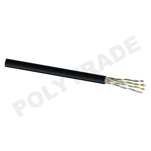 [PTG185.00034] U/UTP Cat.5e 4PR  24AWG + Steel Messenger Wire PE