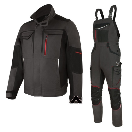 [PTG094.01260] Workwear With Bib Pants, Unisex, PROFESSIONAL 4 DYNAMIC