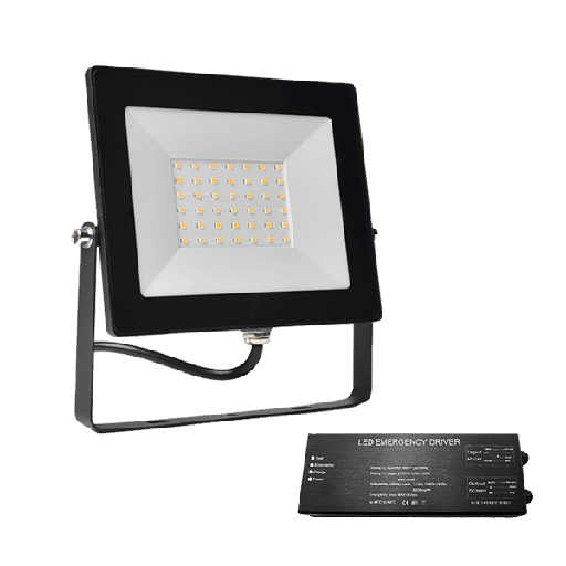 [PTG080.00468] ELMARK 98HELIOS30E, STELLAR HELIOS LED FLOODLIGHT 30W 5000-5500K+ EMERGENCY KIT