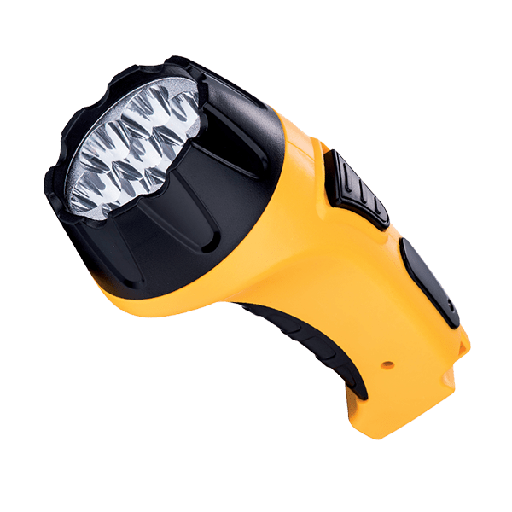 [PTG077.00011] ELMARK 100174, Rechargeable LED Spot Flashlight E-6630, 7 LED, Yellow
