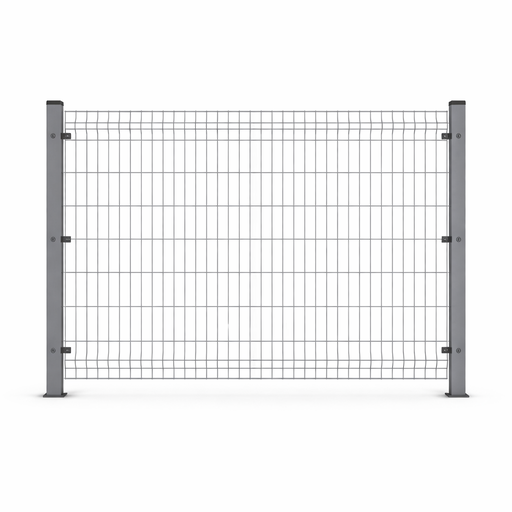 [PTG096.00009] 3D Wire Mesh Fence, Galvanized, 3.5 mm, Grey