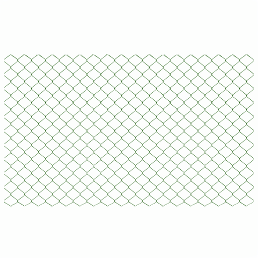 [PTG097.00071] Chain Link Fence, Galvanized, PVC Coated, 10m, 2.8mm, Green