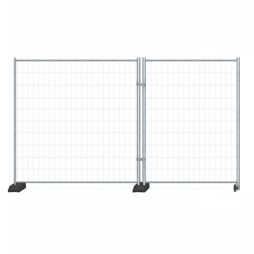 [PTG098.00010] Galvanized Steel Temporary Fence Gate with Wheel Poly ST 2200x2025 mm