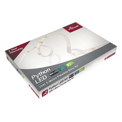 [PTG076.00350] ANSELL APYLED/KIT/CW, Python White Flexible Strip Kit 5m Cool White, LED Strip