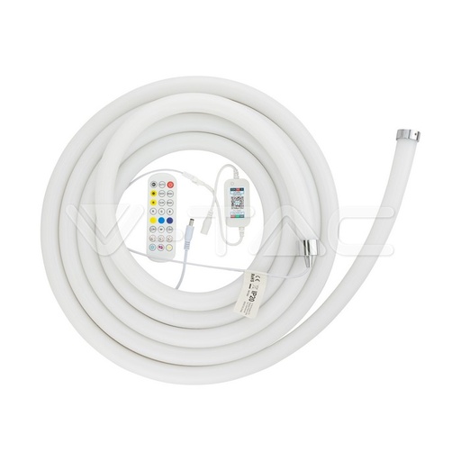 [PTG076.00423] V-TAC 2617, Neon Flex 24V IP68 Yellow Cuttable Every 5.5 cm, LED Strip