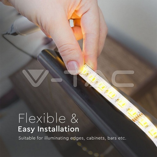 [PTG076.00989] Bandă LED V-TAC 2895 SMD5050 60 LED-uri 24V IP20 3 în 1 RGB