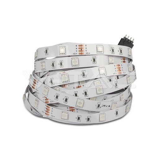 [PTG076.01084] V-TAC 2630, RGB LED Strip Set SMD5050 300LED 2 x 5m. Remote Control and Adapter