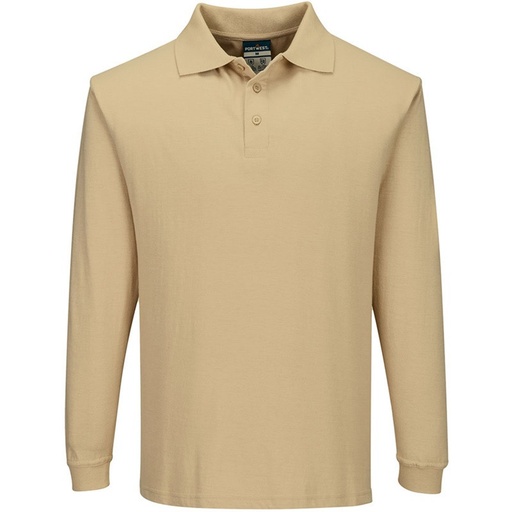 [PTG236.00165] Work & Protective T-Shirt, Long Sleeve, Polo Collar, Flame Retardant, Antistatic, ESD, Electric Arc Protection, Unisex, FR MODAFLAME