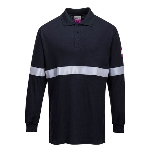 [PTG236.04444] Polo T-Shirt, Long Sleeve, Flame Retardant, Antistatic, Reflective