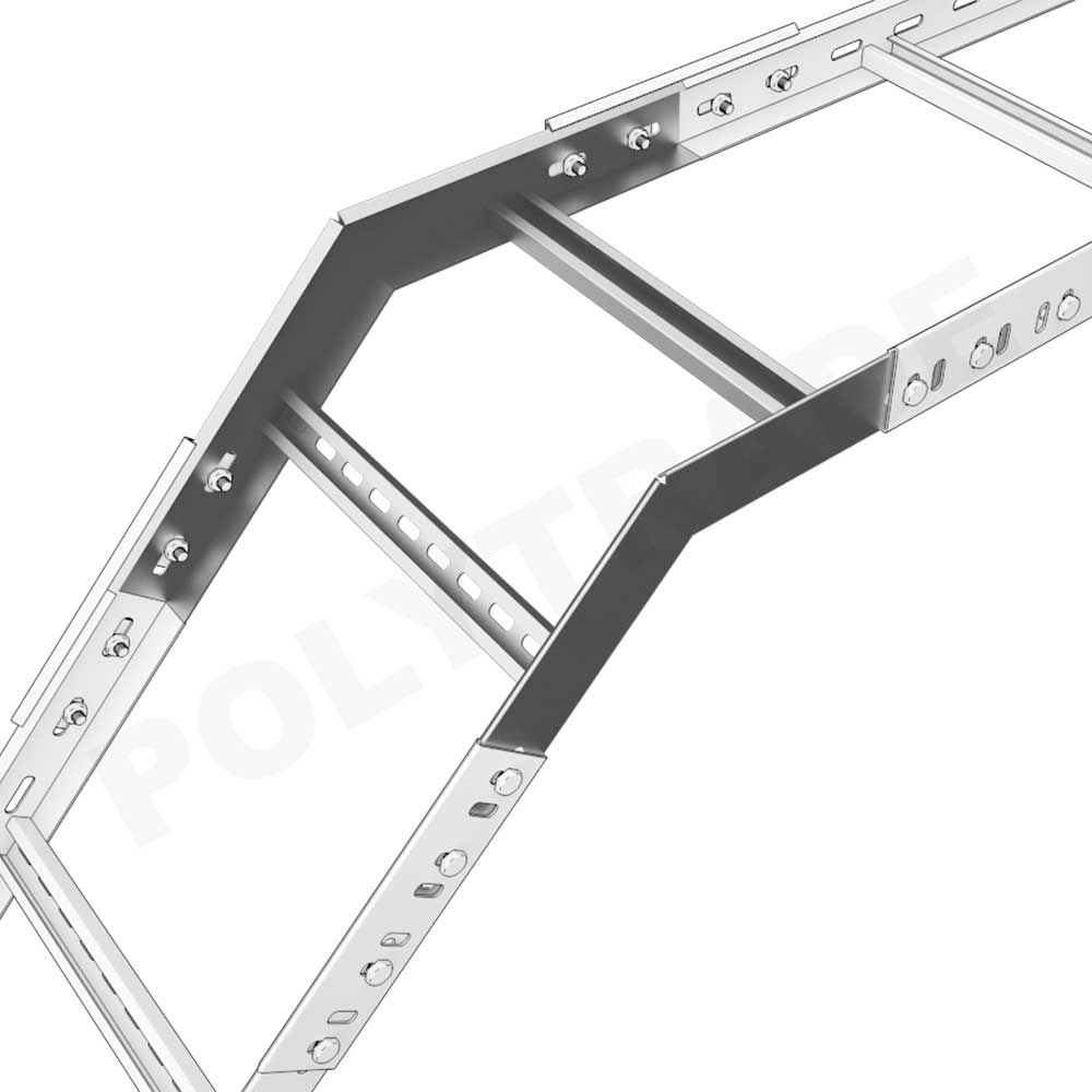 Vertical 30deg Outside Bend of Cable Ladder (Stable), PG