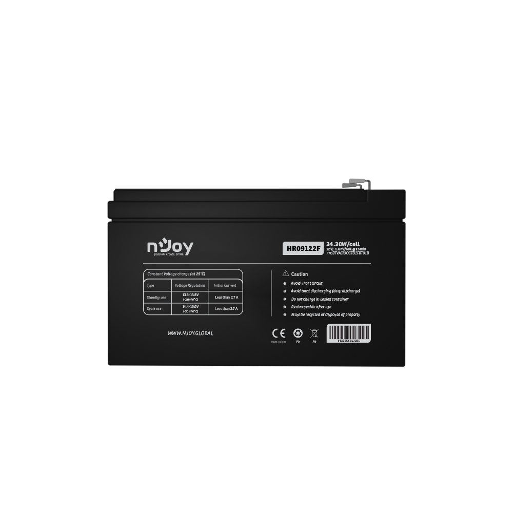 NJOY, HR09122F 34,3W Battery