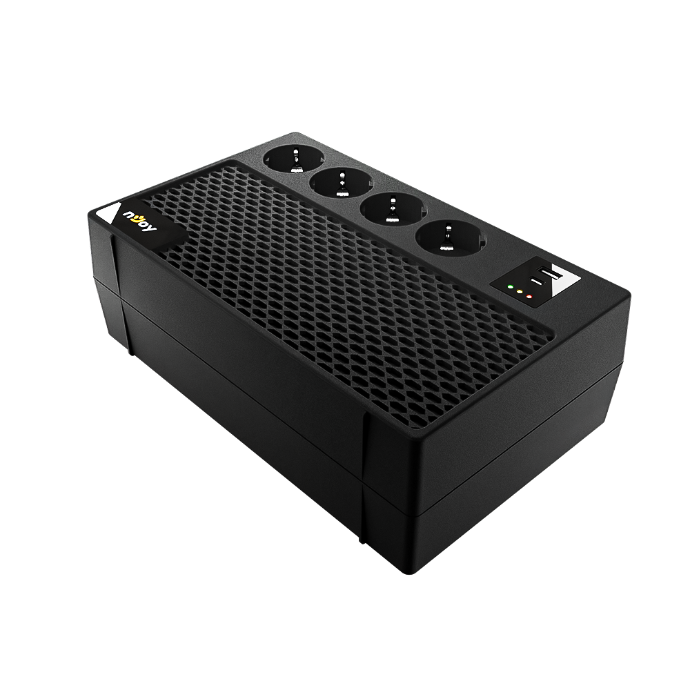 UPS NJOY Renton 650 PLUS 30W Fast Charger Single-phase, Line-interactive (VI), 650 VA / 360 W