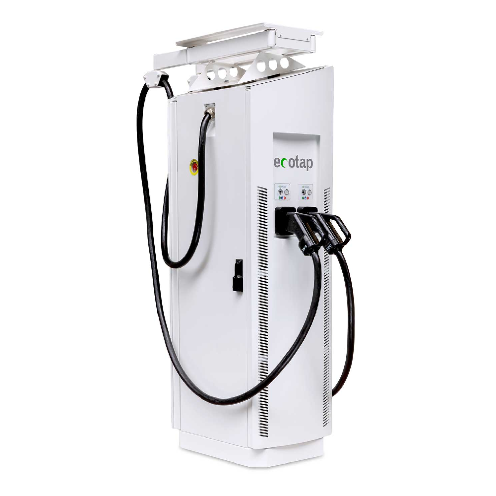 EV Charhing Station Ecotap DC 180 Fast Charger 80180001, Floor mounting, CCS2 300A, 6.5m straight cable, 180 kW