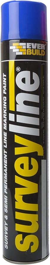 EVERBUILD Survey Line, Semi-Permanent Line Marking Paint, Exterior, 700 mL